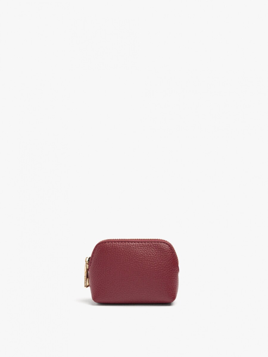 Monedero Liso rojo