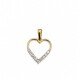 Colgante corazon Oro 10 Kt con zirconias Colgante corazon Oro 10 Kt con zirconias