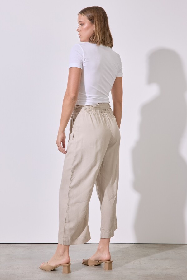 Pantalon Tencel BEIGE CLARO