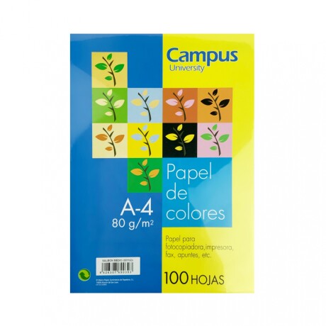 Papel A4 Campus 80 grs x100 Salmon