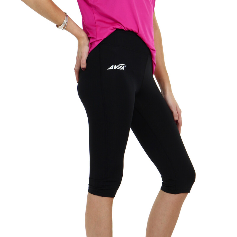 Calza Capri Mujer Avia Negro