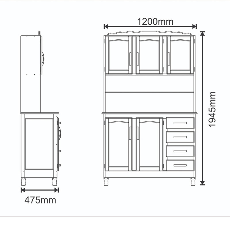 Alacena Kit De Cocina 5 Puertas 4 Cajones Madera Maciza Alacena Kit De Cocina 5 Puertas 4 Cajones Madera Maciza