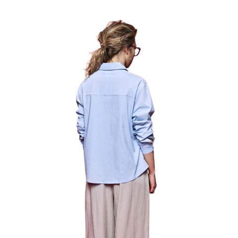 CAMISA IVANKA XS-XXL CELESTE
