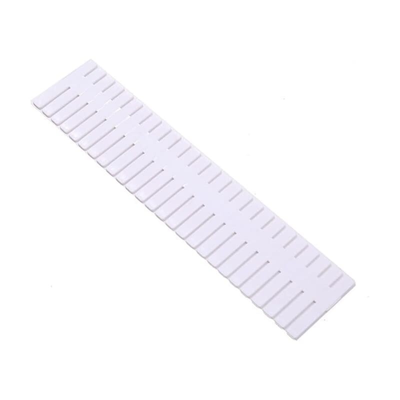 Set x4 separadores ajustables organizadores de cajones blancos Set x4 separadores ajustables organizadores de cajones blancos
