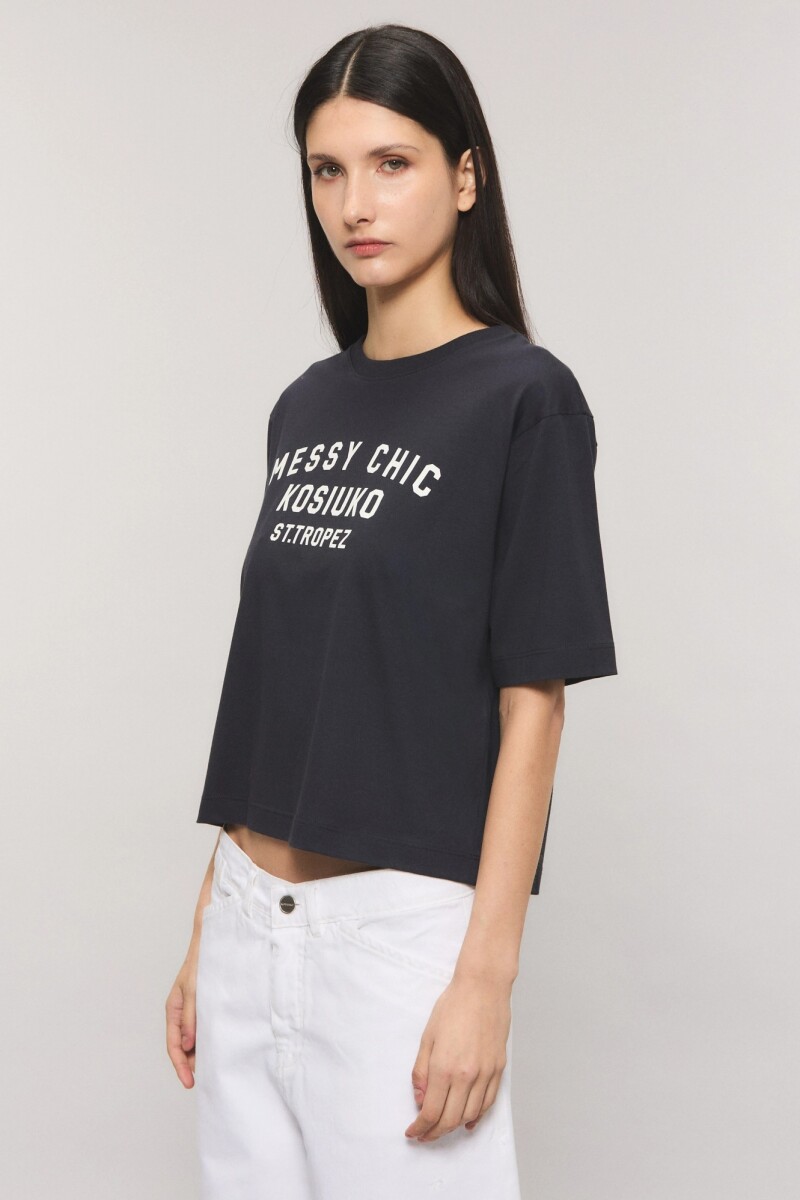 REMERA MESSY CHIC KSK Navy