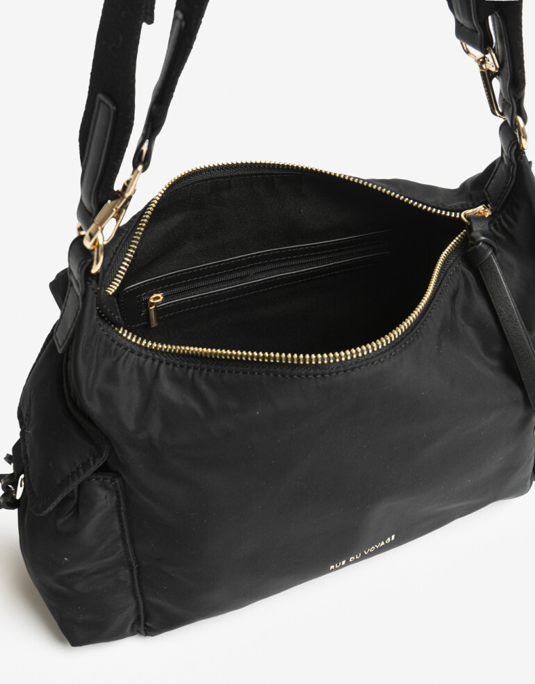 City Cartera Formato City Con Asa De Hombro. - Negro