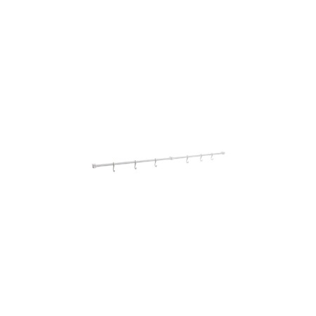 BARRA DE COCINA 60CM 6 GANCHOS METALTRU Blanco