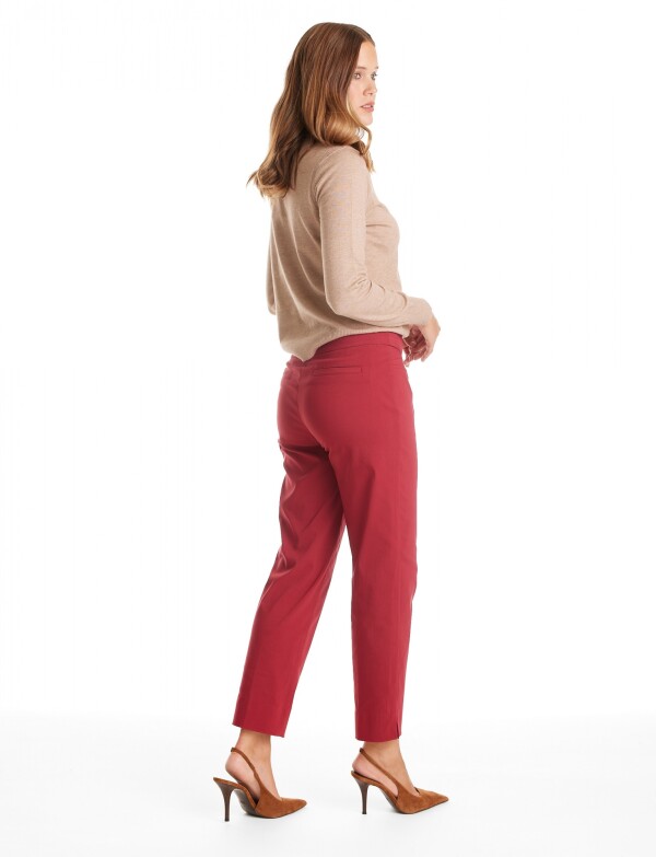 Pantalon Slim ROJO