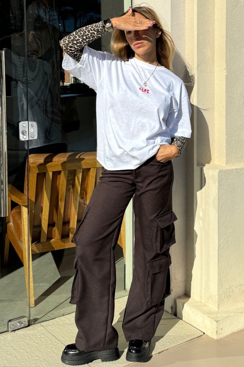 Pantalon Cargo Brown