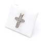 Cruz en oro 18k blanco y brillantes Cruz en oro 18k blanco y brillantes