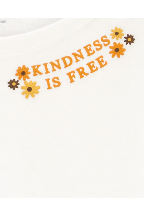 Set dos piezas de algodón, pollera short y blusa diseño floral Sin color