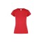 Camiseta jaspe a la base dama Roja jaspe