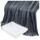 Set Invierno Manta Polar 1 Plaza + Calienta Cama CuorI Azul Oscuro