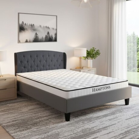 Sommier Plaza Y Media Hamptons Memory Foam con Respaldo Sommier Plaza Y Media Hamptons Memory Foam con Respaldo