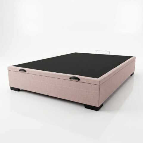 Base para Sommier Colchón Baul 2 Plazas - 138 x 188 x 35 cm - Estructura Madera Maciza - Beige Base para Sommier Colchón Baul 2 Plazas - 138 x 188 x 35 cm - Estructura Madera Maciza - Beige