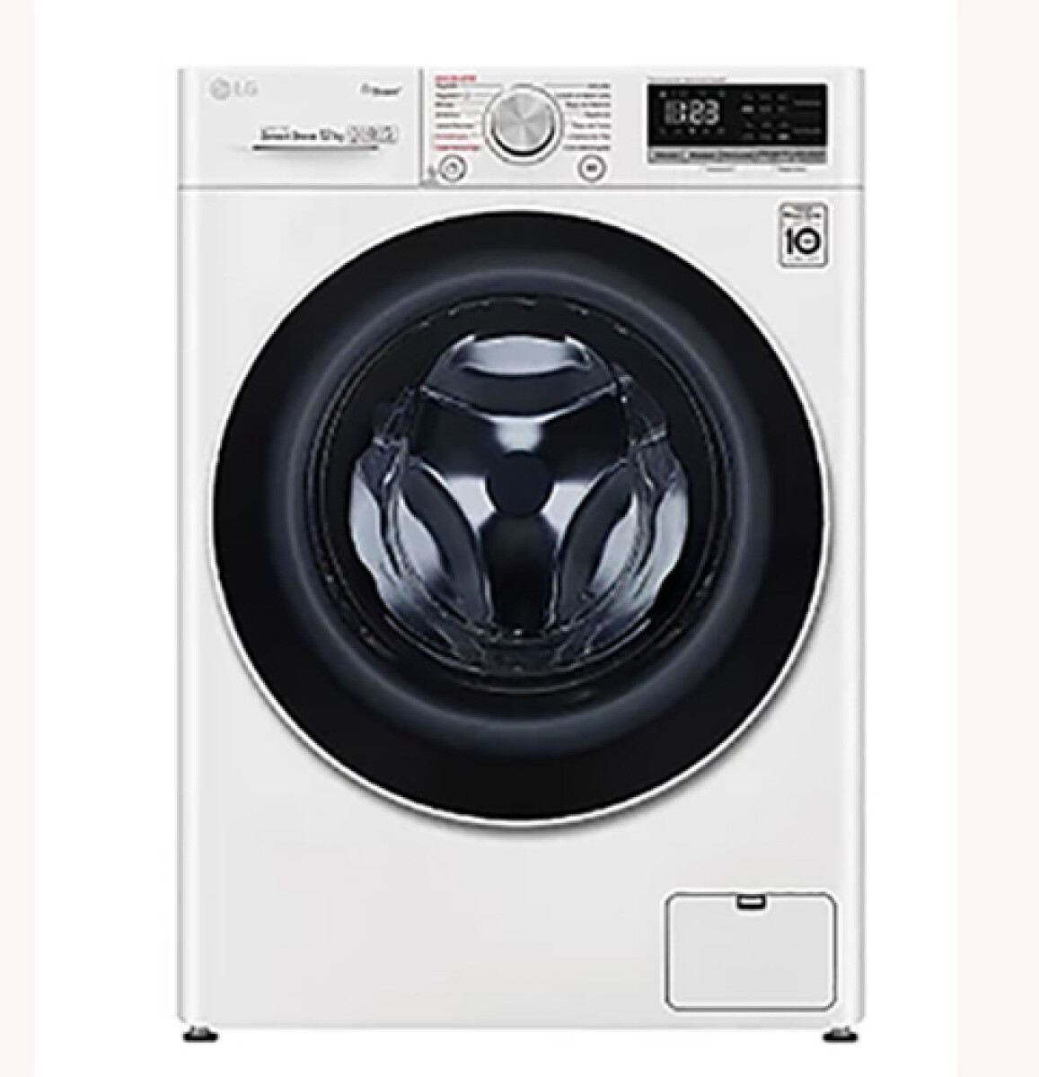 LAVARROPA LG WM12WVC4S6 Inverter 12Kg c/Frontal -Blanco - Sin color 