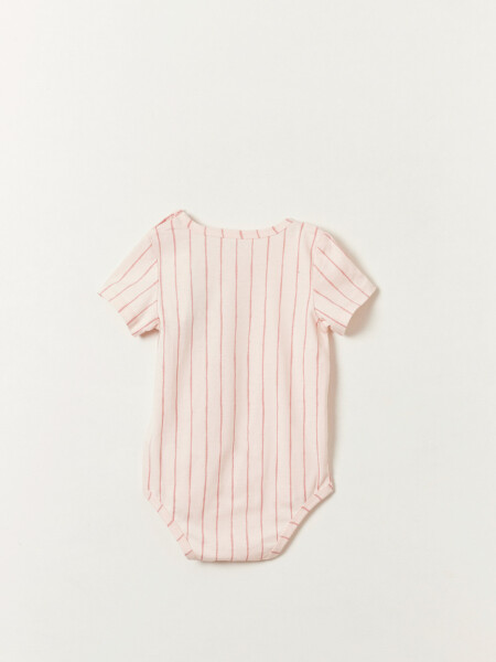 Body estampado Rayas Rosa