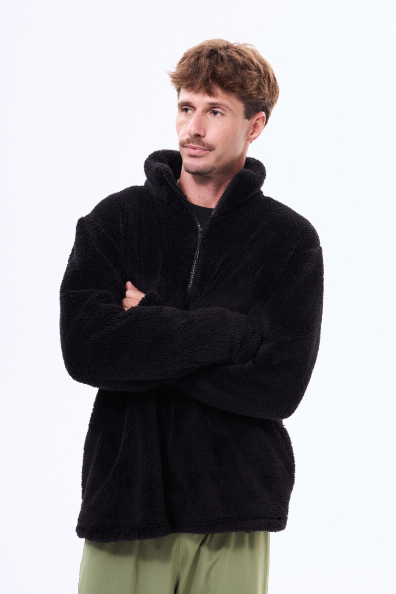 Buzo de sherpa Elda Negro