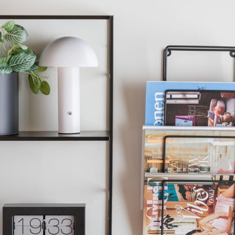 Lámpara de Mesa y Escritorio con Luz Led Tipo Hongo Champiñón Blanco