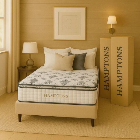 Sommier Plaza Y Media Hamptons Hybrid Bronze Beige