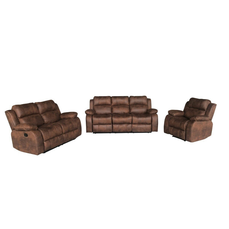 Recliner sofa 3 CUERPO color MARRON GASTADO Recliner sofa 3 CUERPO color MARRON GASTADO
