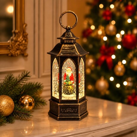 Farol Navideño Torre con Luz, Música y Brillos en Movimiento Farol Navideño Torre con Luz, Música y Brillos en Movimiento