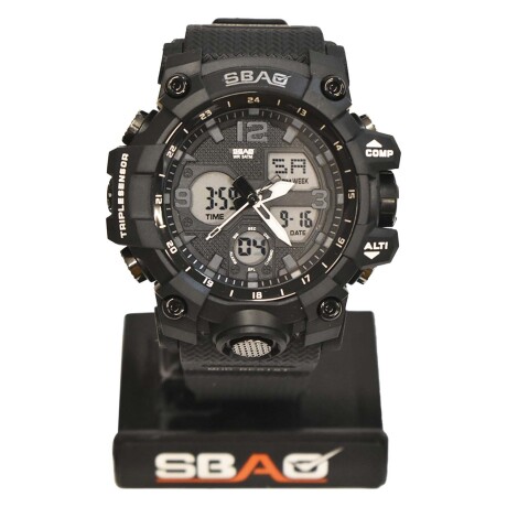 Reloj Deportivo de Pulsera con Pantalla Luz Led para Hombre Negro