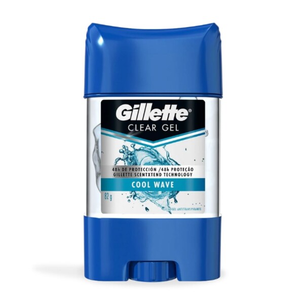 Desodorante Gillette Clear Gel Cool Wave – 48hs Antitraspirante en Barra 82gs Desodorante Gillette Clear Gel Cool Wave – 48hs Antitraspirante en Barra 82gs