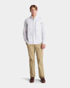Camisa Oxford Manga Larga Hombre White Yd