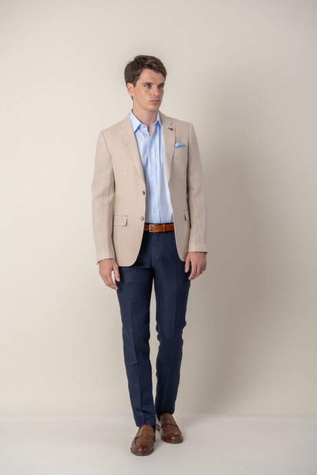 Saco de lino Slim Fit Rafia