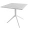 MESA CUADRADA EXTERIOR DE POLIPROPILENO 80CM Mesa Cuadrada para Exterior 80 cm Blanca Sky