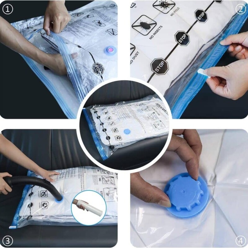 Bolsa al vacío para ropa reduce espacios 80 x 120 cm Bolsa al vacío para ropa reduce espacios 80 x 120 cm