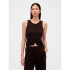 CASHSOFT LT TAILORED VEST TERRA BROWN