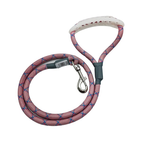 Correa Perro 110Cm Reforzada Cuerda Ergonomica Hasta 60 Kg Variante Color Rosa