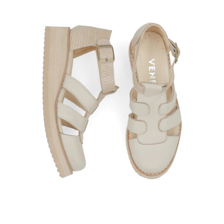 SANDALIAS VENET - CUERO LILE BEIGE