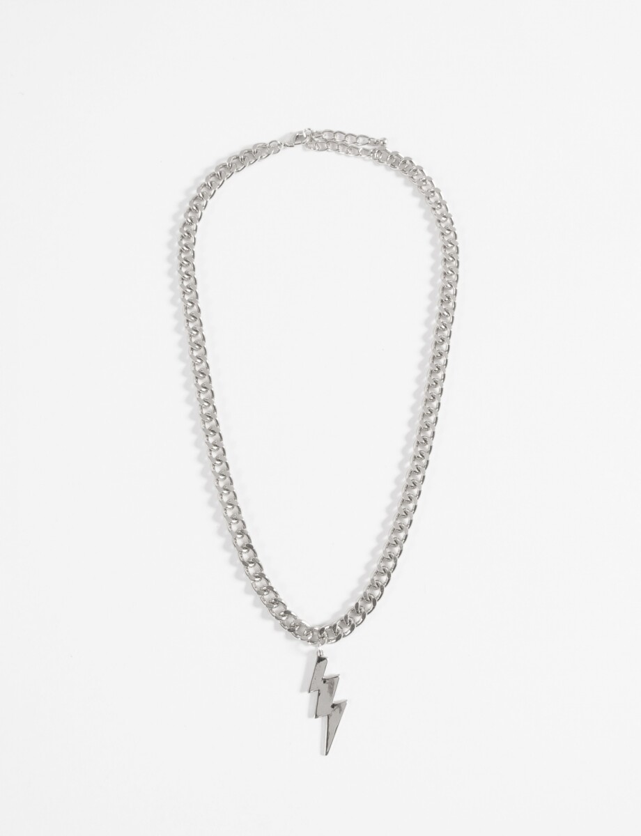 Collar rayo - plateado 