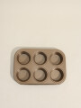 Horno Asadera Muffins 6 Moldes 8 Color Unico