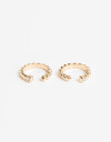 Sets Anillos Metal Anillo Metal Corazones Bañado En Oro - Dorado