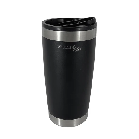 Vaso Térmico Selecta Plus con Destapador 560ML Acero Inox NEGRO