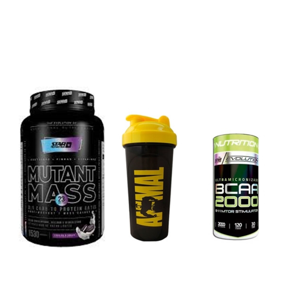 PACK MUTANT MASS+MTOR BCAA+SHAKER 