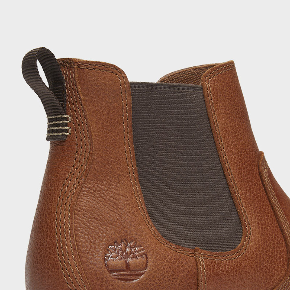 Mid Chelsea Boot Medium Brown Full Grain