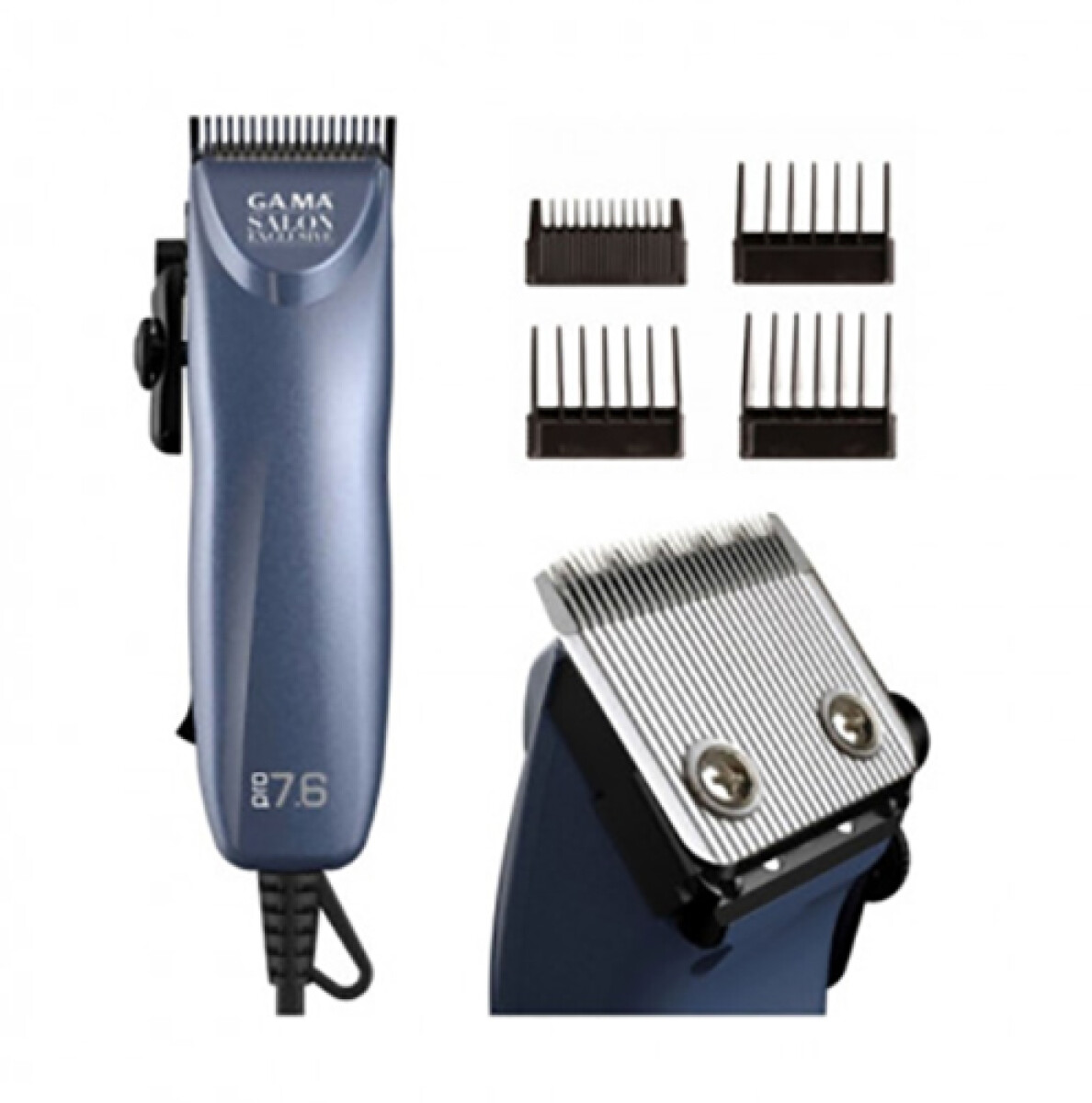 CORTAPELO GAMA PRO 7.6 - Profesional -4 Peines Guia - Sin color 