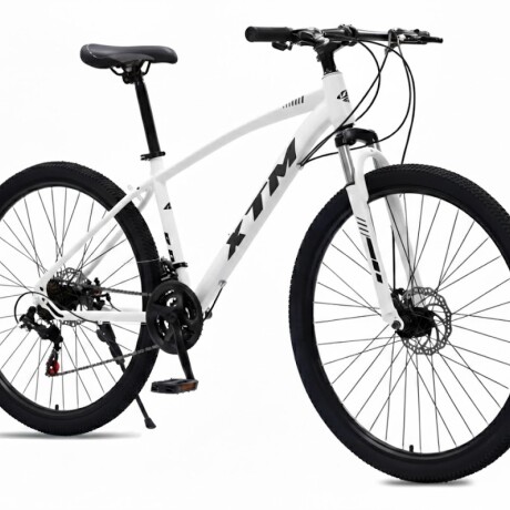 BICICLETA MONTAÑA RODADO 29 CON AMORTIGUADORES Y COMPONENTES SHIMANO - 21 CAMBIOS BLANCO