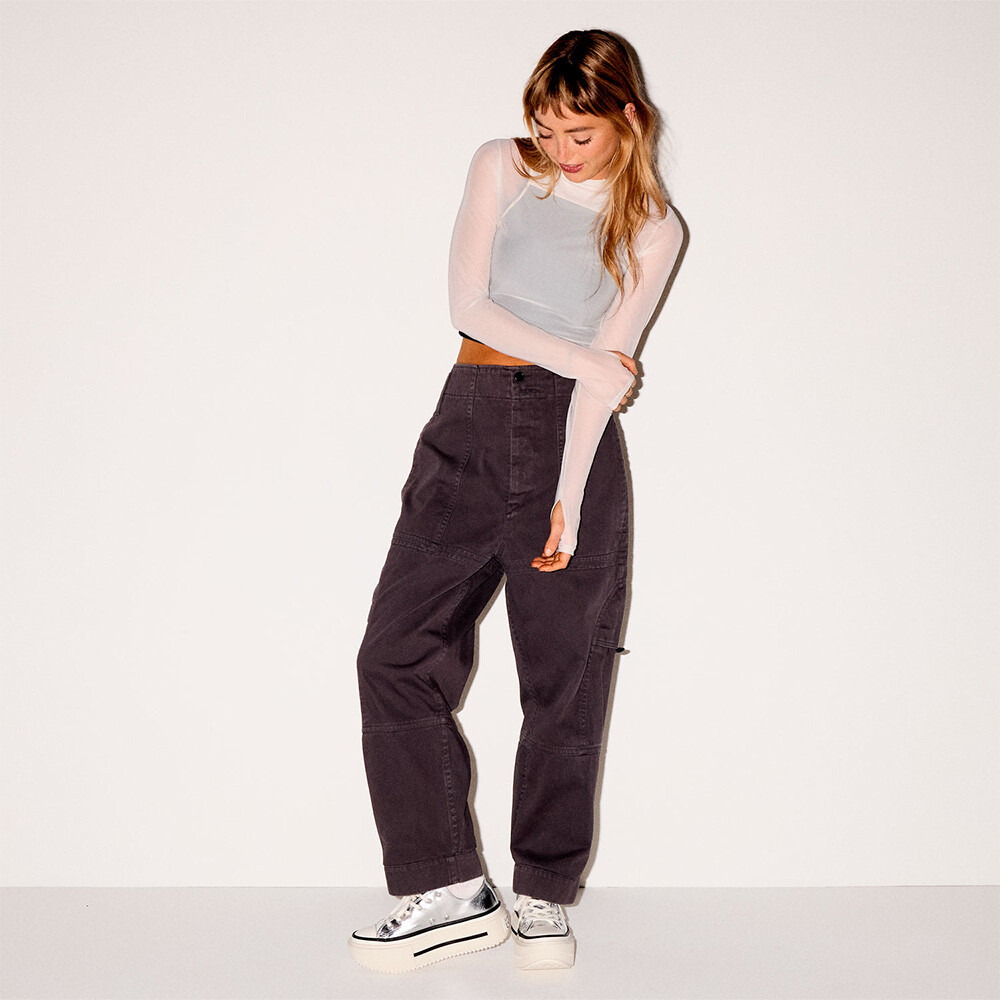 Zapatillas Converse Chuck Taylor AS Double Stack Platform Metallic Unisex Silver