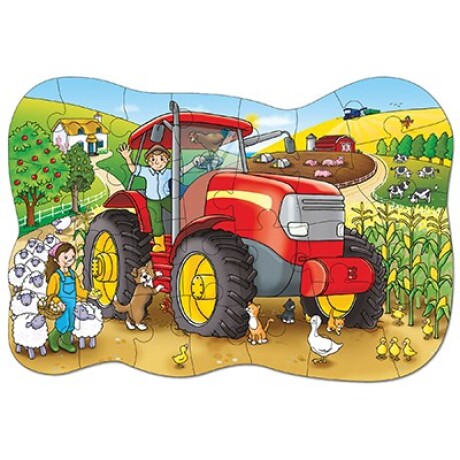 Puzzle grande 25 piezas Tractor de la granja Puzzle grande 25 piezas Tractor de la granja