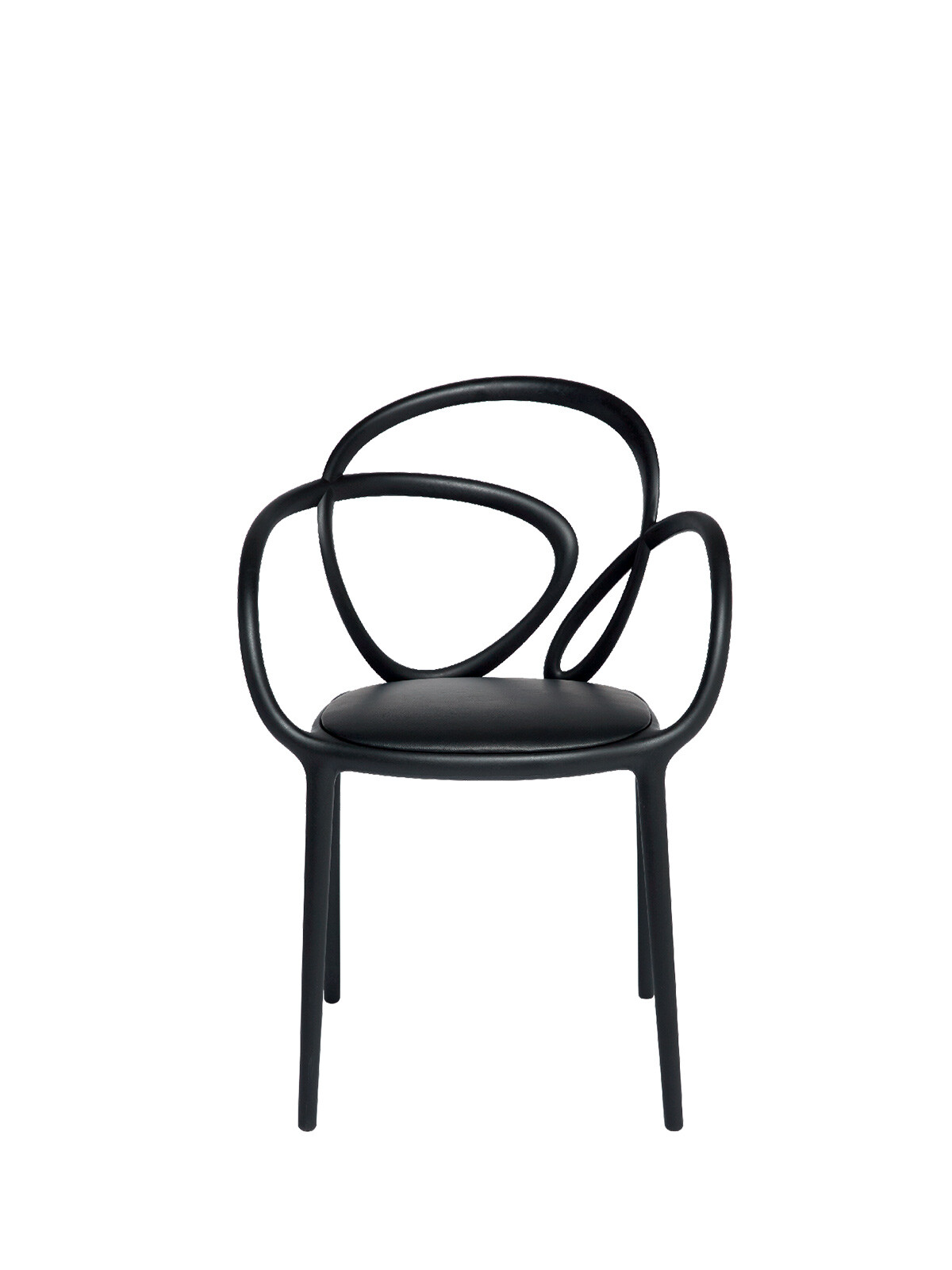 Loop chair black with cuschion NEGRO