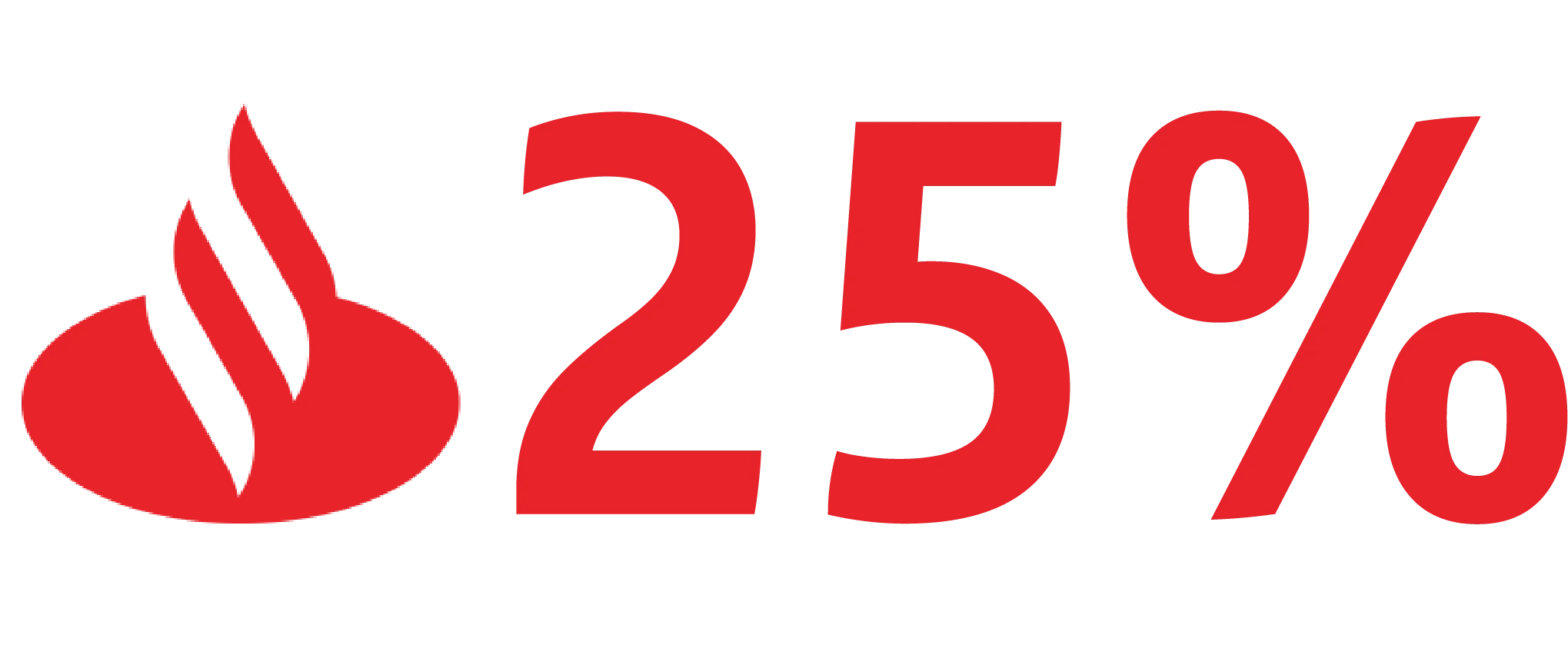 25% OFF con Santander