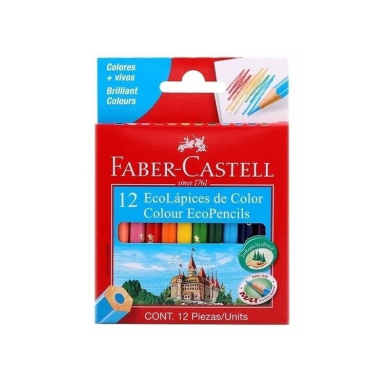 LAPIZ COLOR FABER CORTO X12 Lapiz Color Faber Corto X12