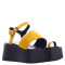 Sandalias de Mujer Miss Carol FIJI con plataforma Amarillo Mostaza