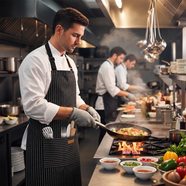 Delantal Gastronómico Unisex Jean Cocina Barbería Asado Chef IMBACK Delantal Gastronómico Unisex Jean Cocina Barbería Asado Chef IMBACK
